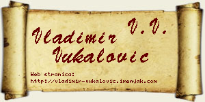 Vladimir Vukalović vizit kartica